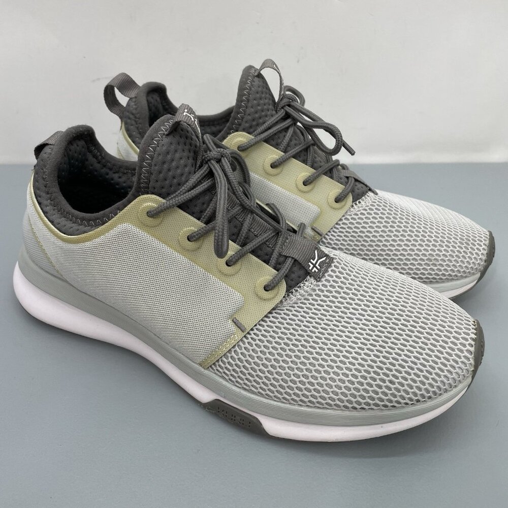 KURU Gray and White Athletic Shoes